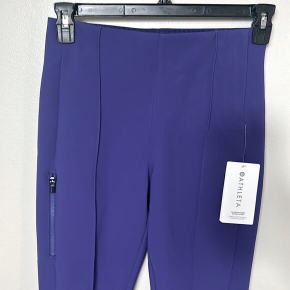 NWT Athleta Glacier snow ski skinny pants in Purple, 12 - Picture 6 of 15